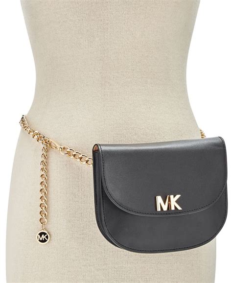 michael kors slacks black large elastic waist|michael kors fanny pack women.